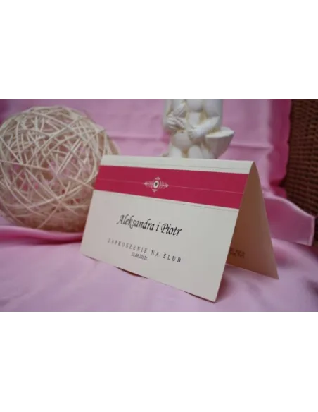 ZAPROSZENIA ślubne - vintage DL z dźetem