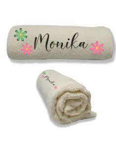 Ręcznik z HAFTEM prezent DLA DZIEWCZYNKI z imię