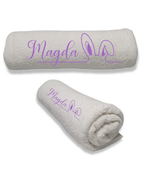 Ręcznik z HAFTEM prezent NA WIELKANOC NA ZAJĄCZKA