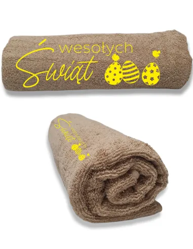 Ręcznik z HAFTEM prezent NA WIELKANOC NA ŚWIĘTA