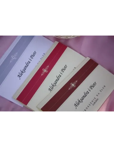 ZAPROSZENIA ślubne - vintage DL z dźetem