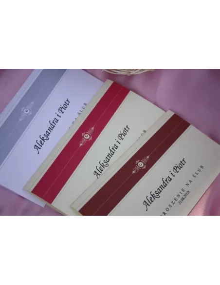 ZAPROSZENIA ślubne - vintage DL z dźetem