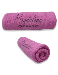 Ręcznik z HAFTEM prezent Z IMIENIEM NAPISEM LOGO