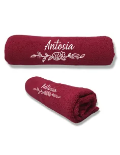 Ręcznik z HAFTEM prezent Z IMIENIEM NAPISEM LOGO