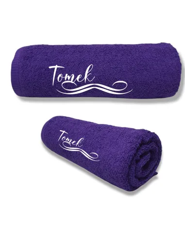 Ręcznik z HAFTEM prezent Z IMIENIEM NAPISEM LOGO