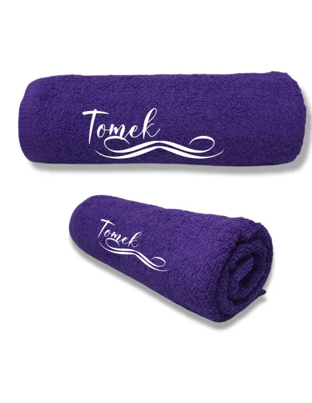 Ręcznik z HAFTEM prezent Z IMIENIEM NAPISEM LOGO