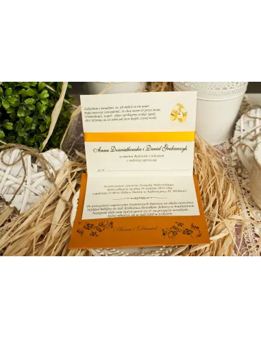 ZAPROSZENIA ślubne - elegant z wkładką