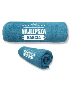Ręcznik z HAFTEM prezent DLA DZIEŃ BABCI DZIADKA