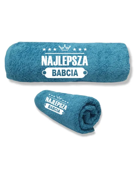 Ręcznik z HAFTEM prezent DLA DZIEŃ BABCI DZIADKA