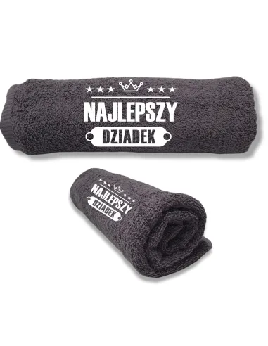 Ręcznik z HAFTEM prezent DLA DZIEŃ BABCI DZIADKA