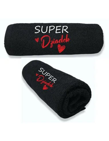 Ręcznik z HAFTEM prezent DLA DZIEŃ BABCI DZIADKA