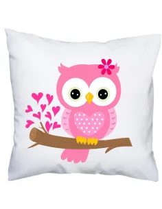 Foto POSZEWKA na poduszkę SOWY SÓWKI ZWIERZĘTA KONIE