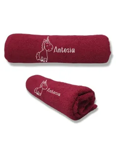 Ręcznik z HAFTEM prezent Z IMIENIEM NAPISEM LOGO