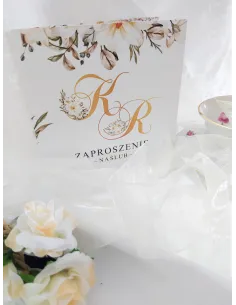 ZAPROSZENIA ślubne - inicjały