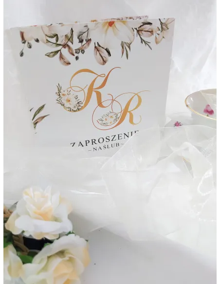 ZAPROSZENIA ślubne - inicjały