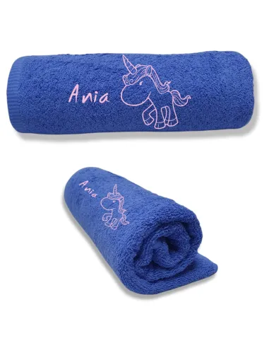 Ręcznik z HAFTEM prezent Z IMIENIEM NAPISEM LOGO