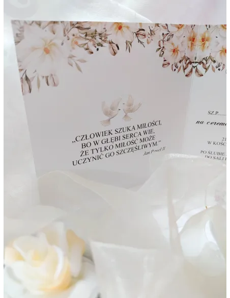 ZAPROSZENIA ślubne - inicjały