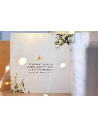 ZAPROSZENIA komunijne - botaniczne