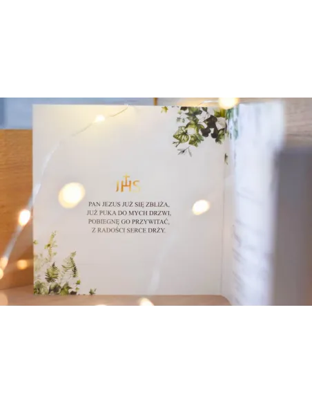 ZAPROSZENIA komunijne - botaniczne