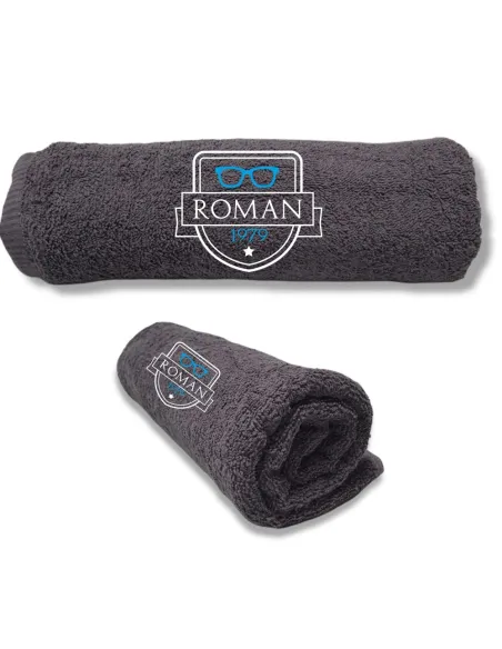 Ręcznik Z HAFTEM PREZENT NA URODZINY Z DATĄ IMIĘ