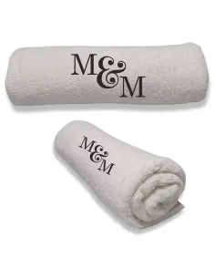 Ręcznik Z HAFTEM PREZENT INICJAŁY DLA MAŁŻEŃSTWA