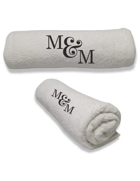 Ręcznik Z HAFTEM PREZENT INICJAŁY DLA MAŁŻEŃSTWA