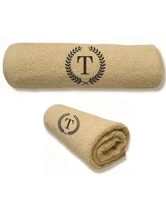 Ręcznik Z HAFTEM PREZENT NA URODZINY Z INICJAŁEM