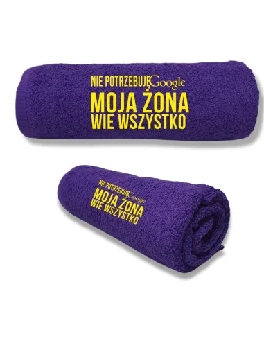 Ręcznik z TWOIM HAFTEM Imieniem Prezent dla ŻONY