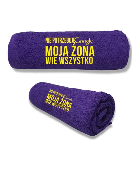 Ręcznik z TWOIM HAFTEM Imieniem Prezent dla ŻONY