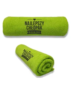 Ręcznik z HAFTEM Prezent DLA NAJLEPSZEGO CHŁOPAKA