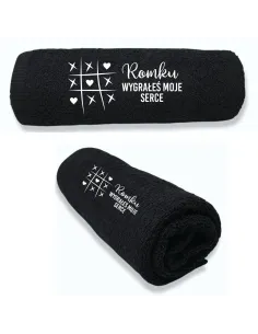 Ręcznik z TWOIM HAFTEM Prezent DLA CHŁOPAKA MĘŻA