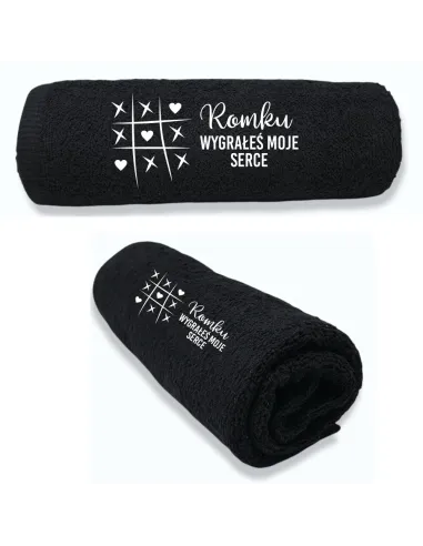 Ręcznik z TWOIM HAFTEM Prezent DLA CHŁOPAKA MĘŻA