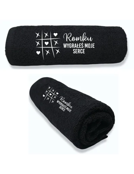 Ręcznik z TWOIM HAFTEM Prezent DLA CHŁOPAKA MĘŻA