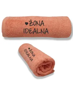 Ręcznik z TWOIM HAFTEM Prezent ŻONA IDEALNA