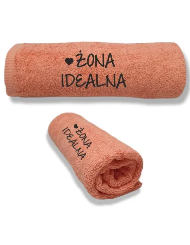 Ręcznik z TWOIM HAFTEM Prezent ŻONA IDEALNA