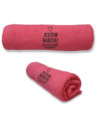 Ręcznik z TWOIM HAFTEM Prezent DLA SUPER BABCI