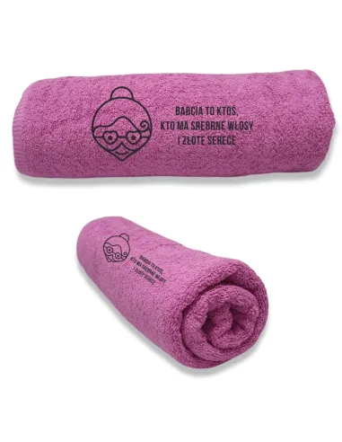 Duże Ręczniki z Twoim haftem DLA Dzień Babci haft