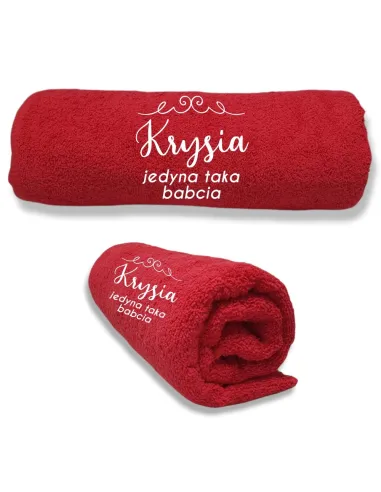 Duże Ręczniki z Twoim haftem NA Dzień Babci haft