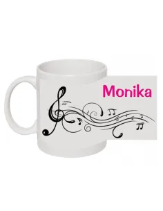 Kubek z nadrukiem muzycznym imię