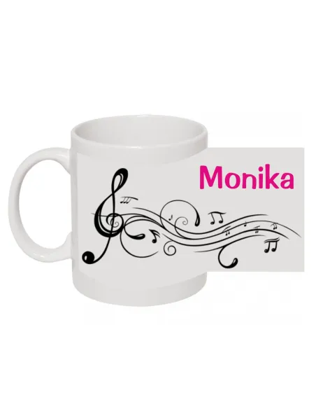Kubek z nadrukiem muzycznym imię
