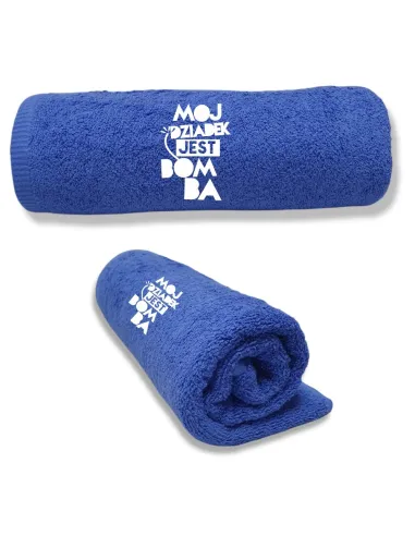 Duże Ręczniki z Twoim haftem PREZENT DLA DZIADKA