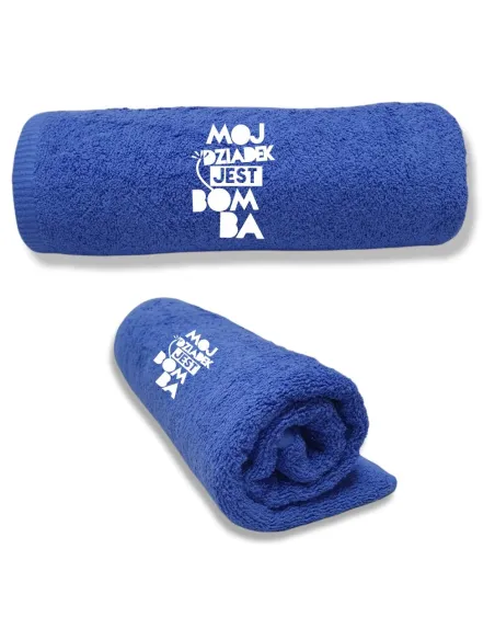 Duże Ręczniki z Twoim haftem PREZENT DLA DZIADKA