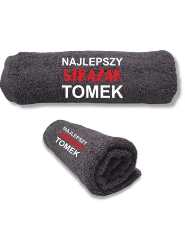 Duże Ręczniki z Twoim haftem PREZENT DLA STRAŻAKA