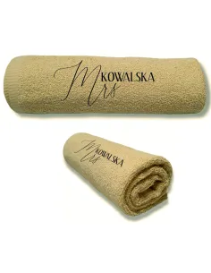 Ręcznik z HAFTEM Prezent DLA KOBIETY ŻONY MRS