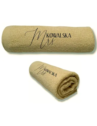 Ręcznik z HAFTEM Prezent DLA KOBIETY ŻONY MRS