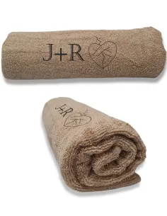 Ręcznik z HAFTEM Prezent DLA PARY MAŁŻEŃSTWA IMIĘ