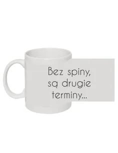 Kubek dla studenta z nadrukiem bez spiny są drugie terminy