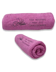 Ręcznik z HAFTEM LOGO NAPISEM DLA GABINETU STUDIA