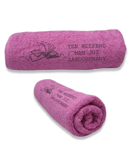 Ręcznik z HAFTEM LOGO NAPISEM DLA GABINETU STUDIA