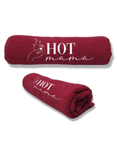 DUŻY RĘCZNIK Z HAFTEM PREZENT DLA HOT MAMY DZIEŃ